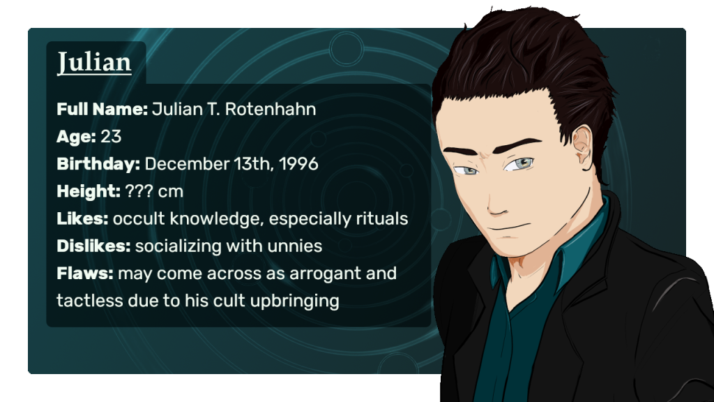 An image detailing Julian's information.